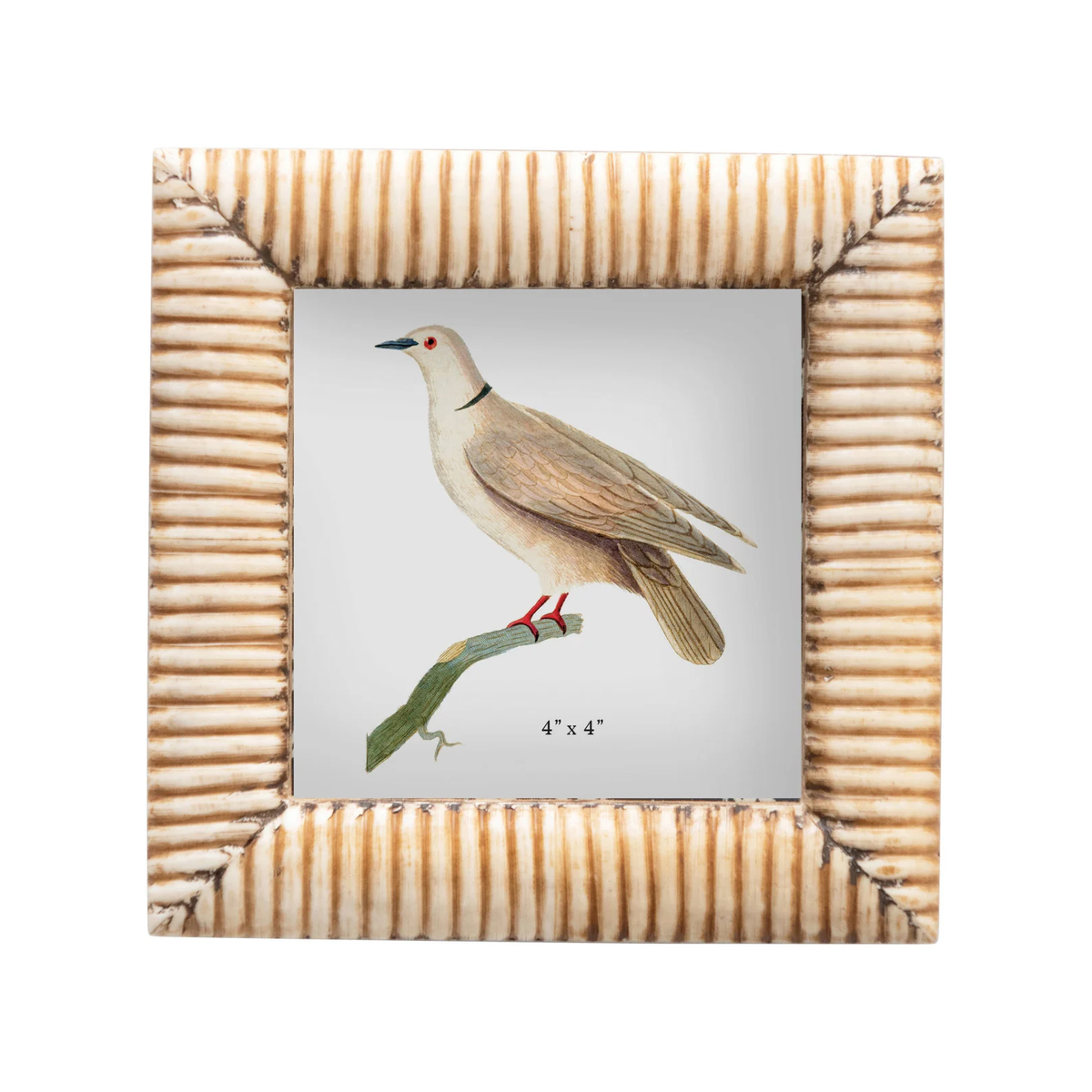 Hand-Carved Ribbed Tabletop Picture Frame 01 main