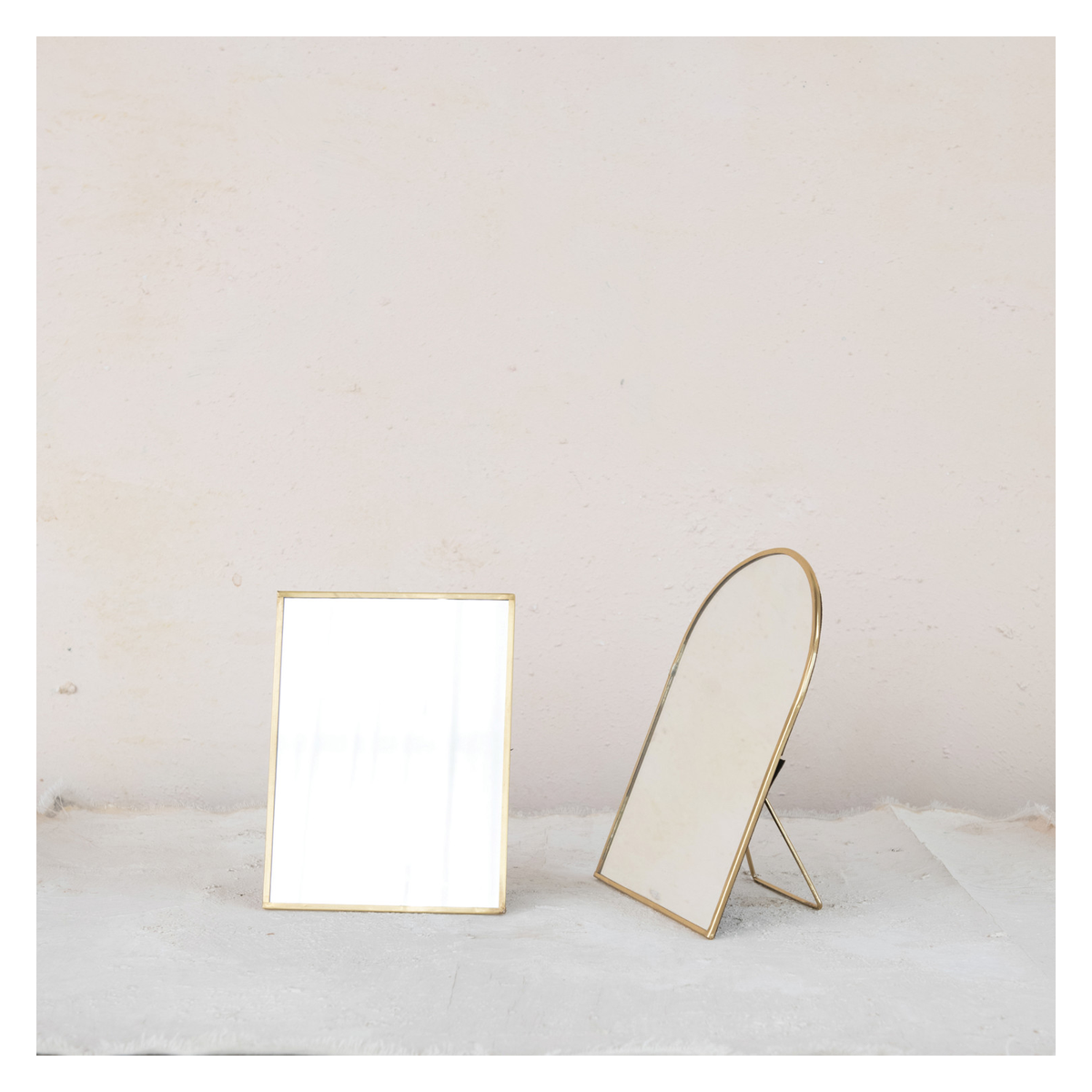 Brass Standing Tabletop Mirror 02 context