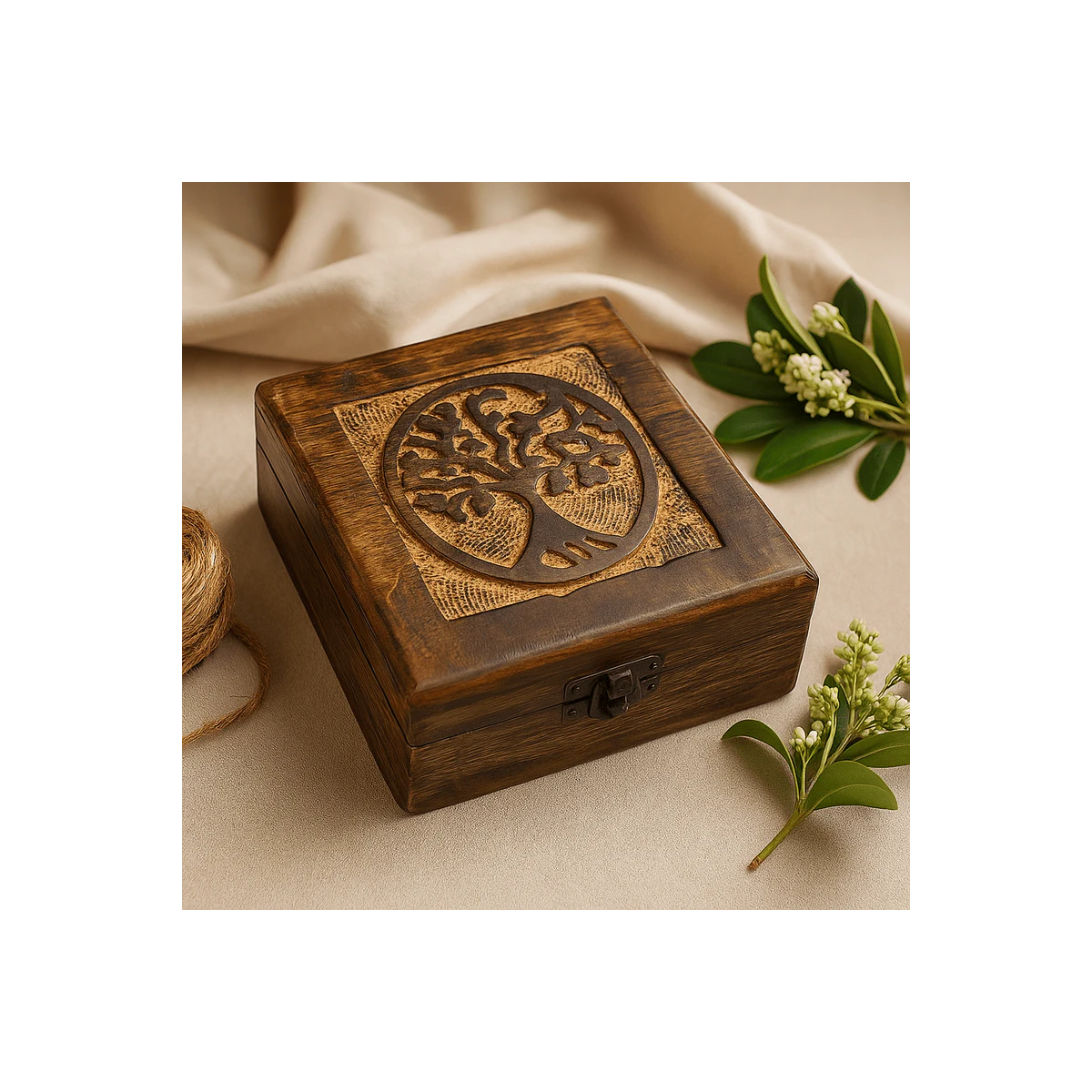 Tree of Life Wooden Keepsake Box 02 context