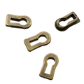 Antique Brass Keyhole Escutcheon Standard product photo